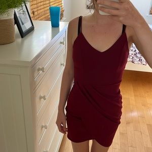 Wine red dress from Lulu’s
